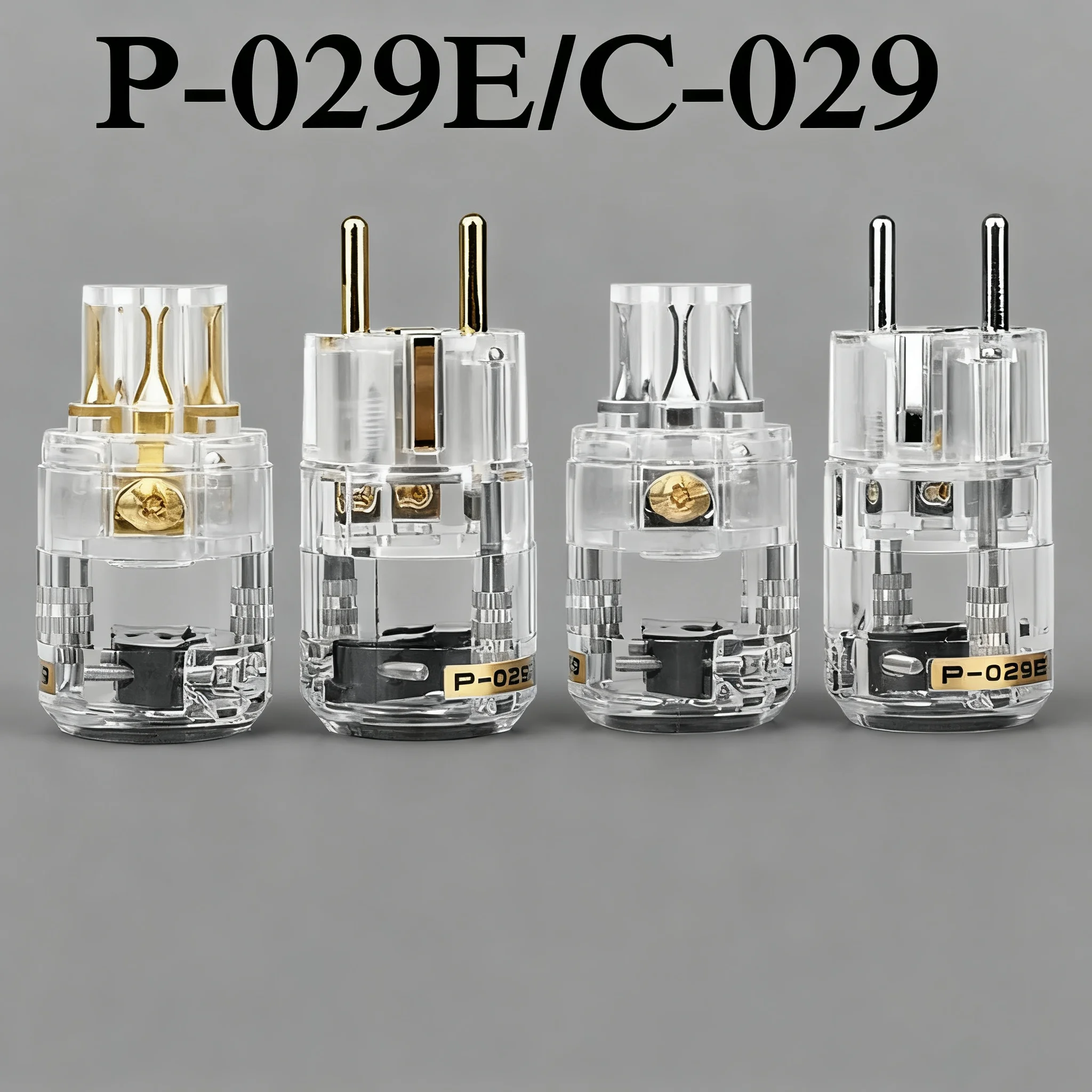 

P-029E/C-029 Schuko Power Plug & IEC Connector Set Audiophile-Grade HIFI DIY Pair Adapter