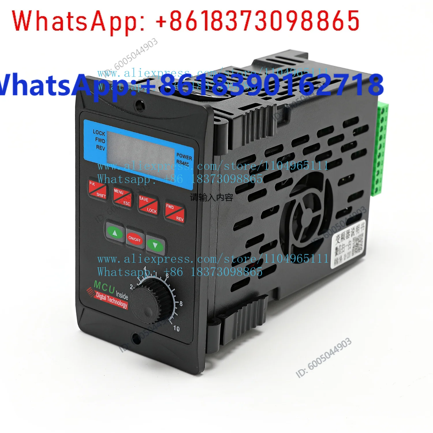 220V single phase inp vfd 750w inverter plus RS485 three phase motor driver single chip microcomputer single phase input 0.75kw