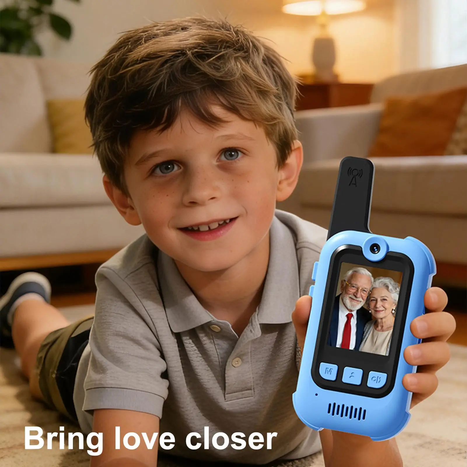 Kids Walkie Talkies Voice Changer Rechargeable Toys Battery Operated Video Walkie Talkies for Teens Boys Girls Outdoor Camping