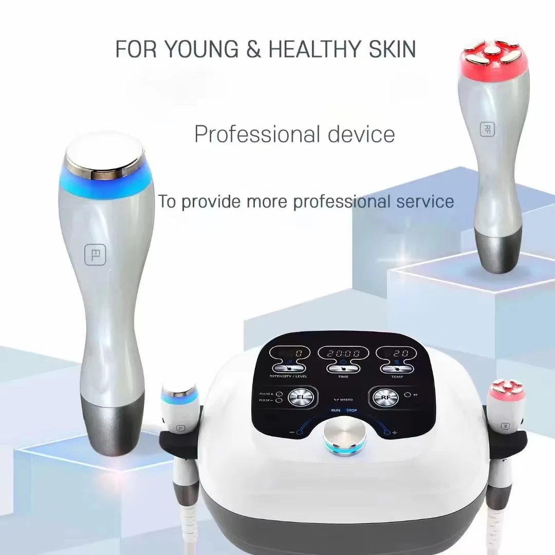 2-in-1 Electroporation Hot D-Cool MultiPolar Radio Frequency Skin Care Device for Wrinkle Removal And Lifting Tightening
