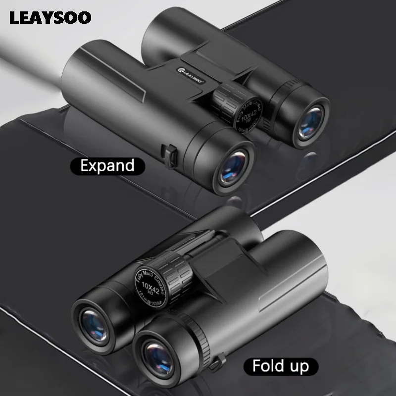 

Бинокль LEAYSOO Qijian 10X42 с призмами BAK-4, многослойным SMC-покрытием, водонепроницаемый, для взрослых, для наблюдения за птицами, пеших прогулок и астрономических наблюдений