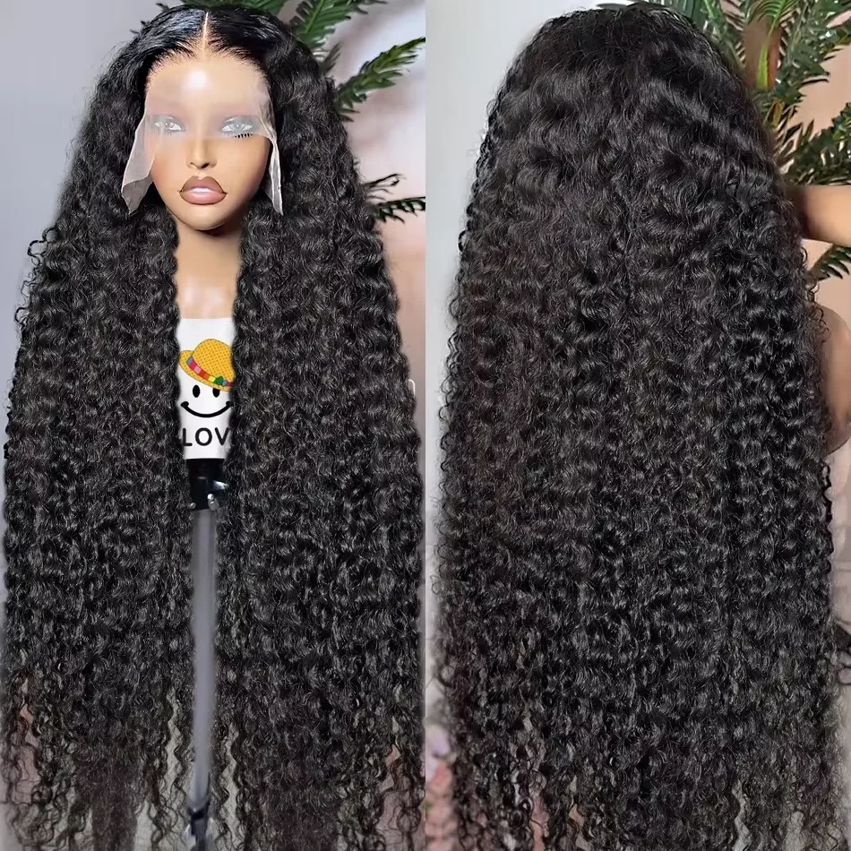 

250% Density Curly Deep Water Wave 13x4 HD Lace Front Wigs Brazilian Remy Human Hair 13x6 Lace Frontal Wig 26 30 Inches