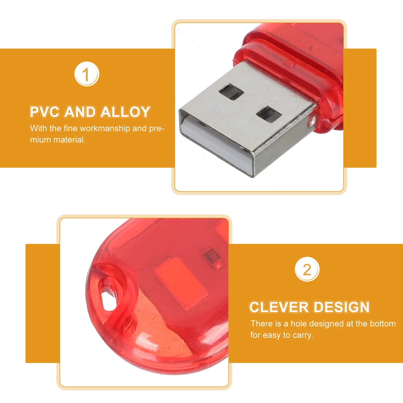 1Set USB Night Light Portable Computer Keyboard Lamp Bedside Atmosphere Light Portable Night Lamp