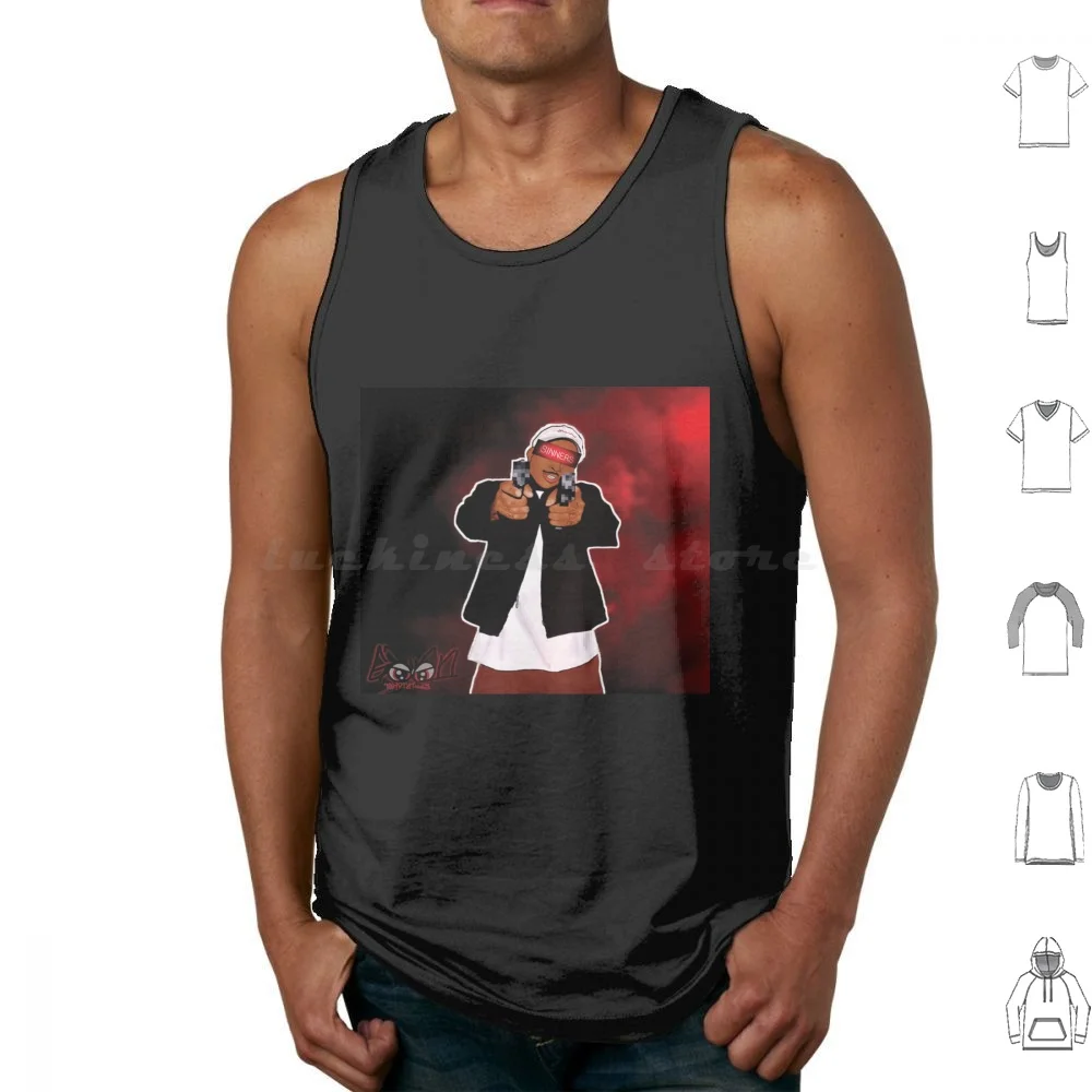 Yg $inners Tank Tops Vest Sleeveless Yg 4hunnid Blood Red Famous 400 4 Four Hunnid Sinners Sinner