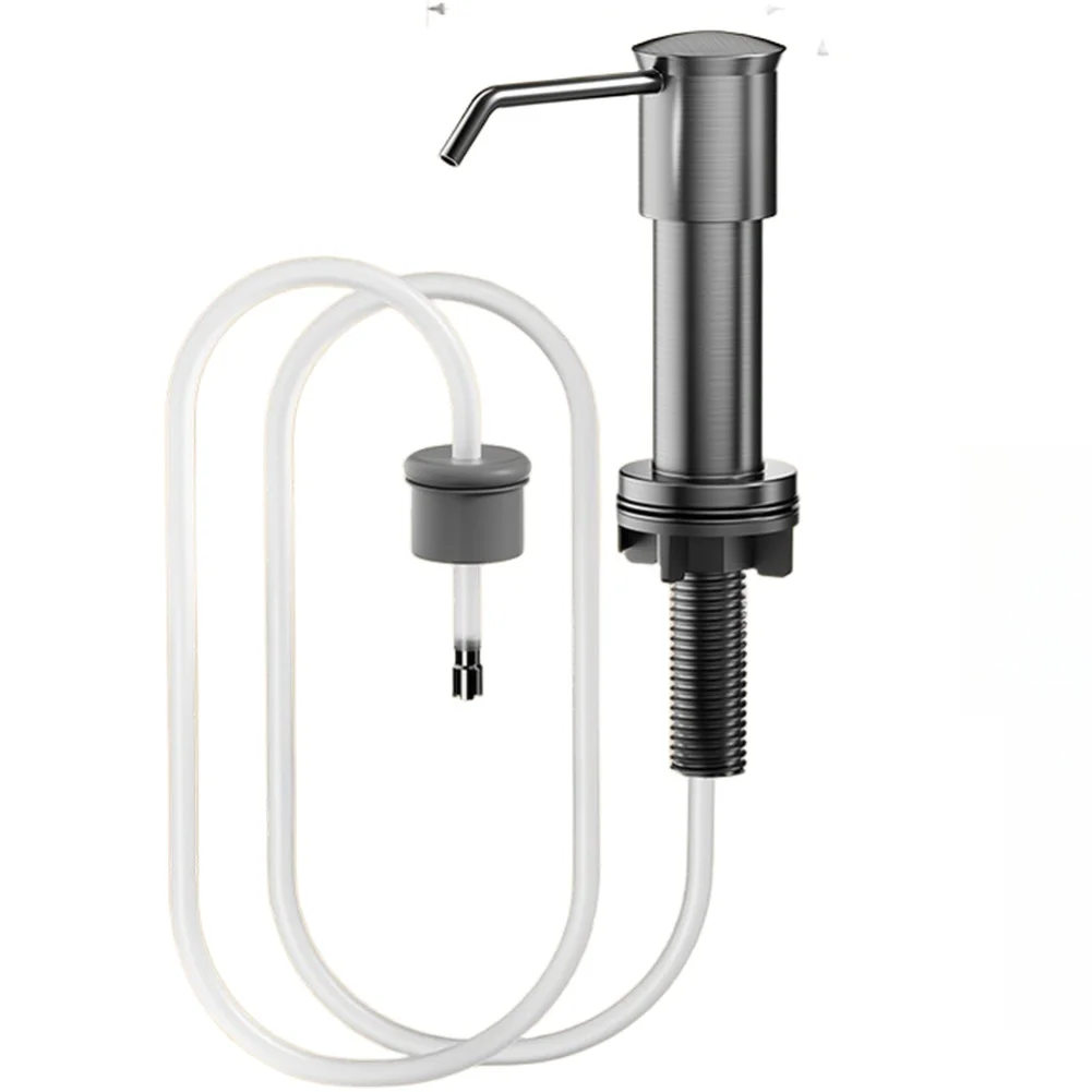 For Daily Dishwashing 14.5*9*3cm Soap Dispenser Long Lasting Silicone Tube Soap Dispenser Rotating Drain Basket