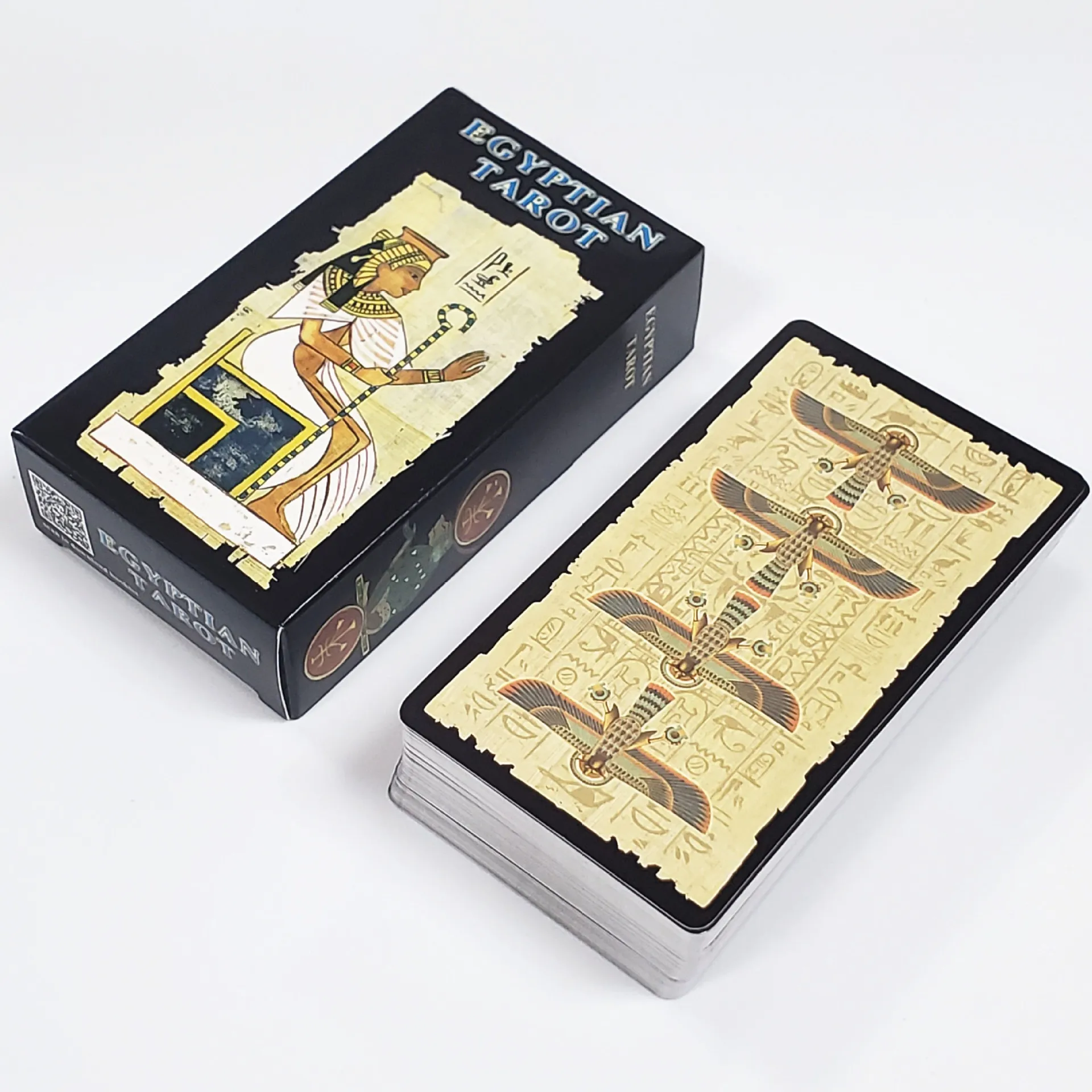 Tarot Égyptien – 78 Cartes à Jouer Divinatoires – Boîte Découpée – Très Bon état