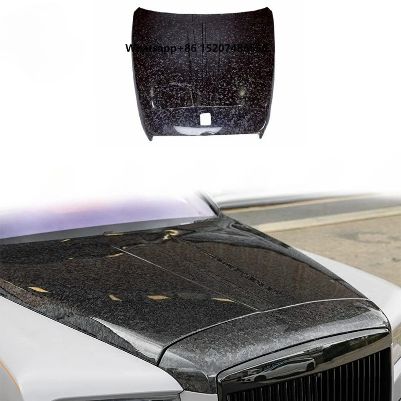 Car Body Parts Front Bonnet Cover Dry Forged Carbon Fiber Wide Body MSY Style Engine Hood for  Hood