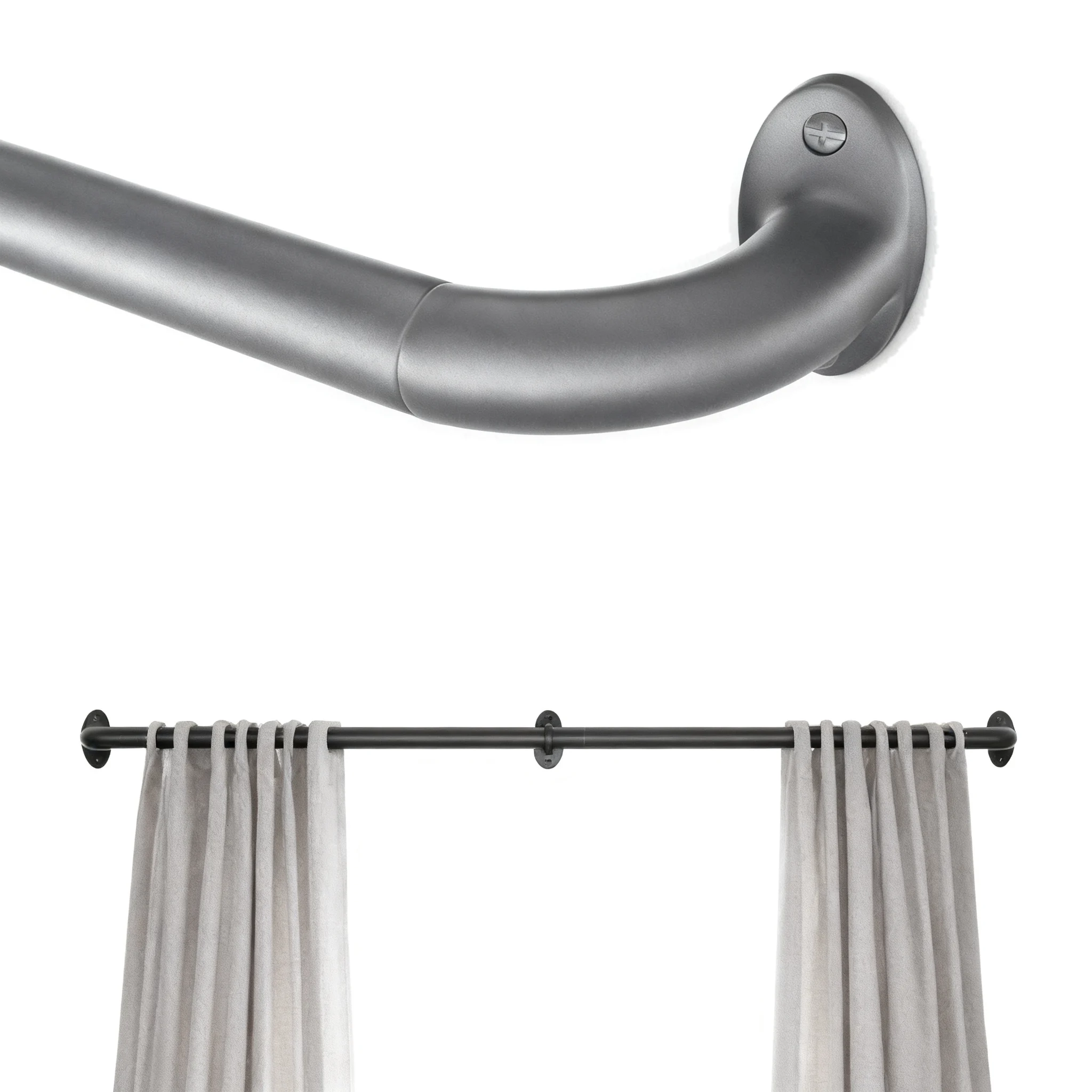 Sturdy Curtain Rods Effective Light Blockage While Enhancing Modern Home Decor Style
