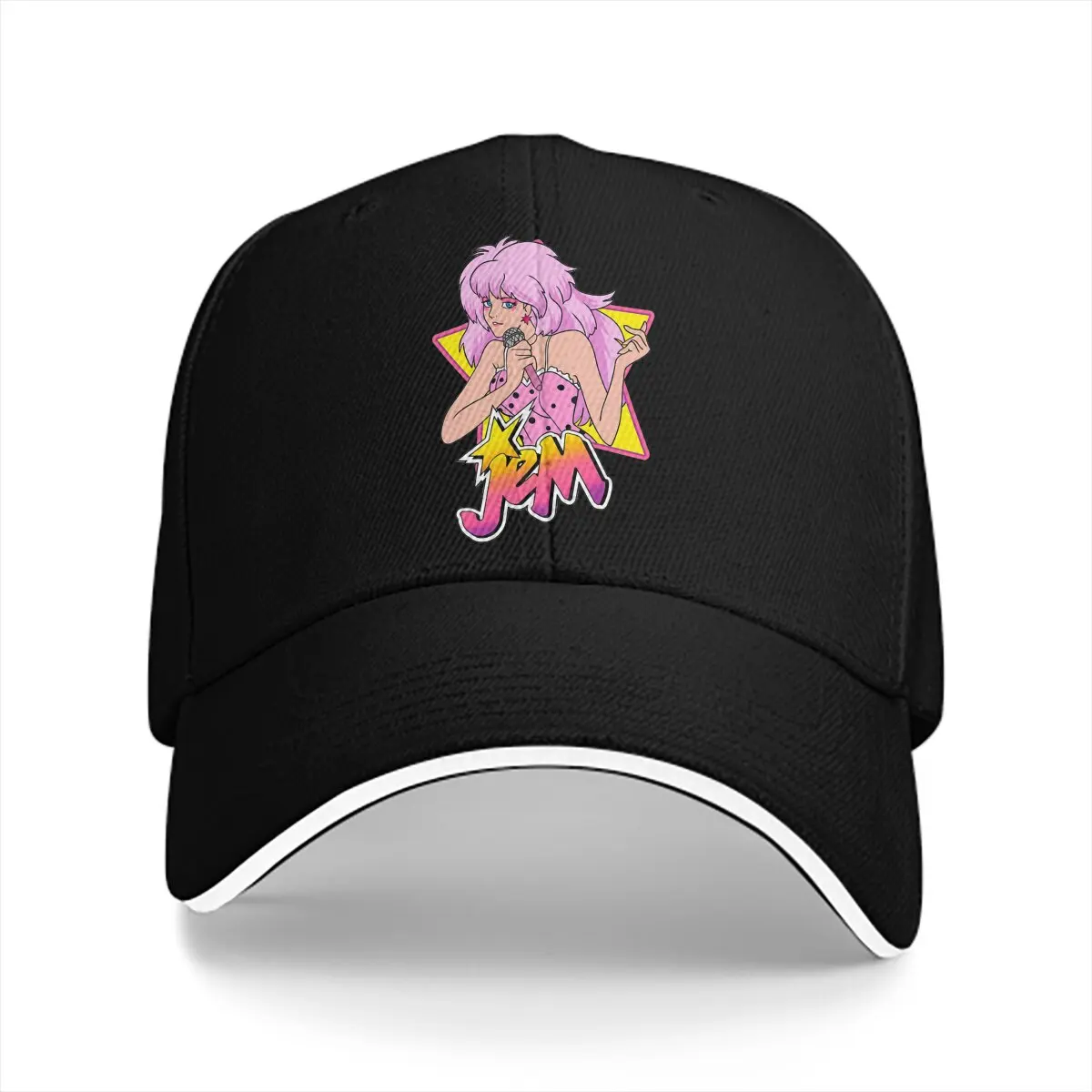 Jem And The Holograms Multicolor Hat Peaked Unisex Cap Rockstar Casual Visor Protection Hats