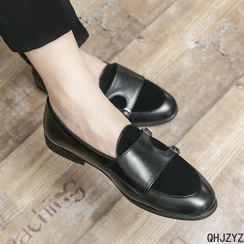 Luxury Leather Loafers Men Casual Shoes Pointed Slip on Italian Moccasins Brand Business Dress Shoes 2027