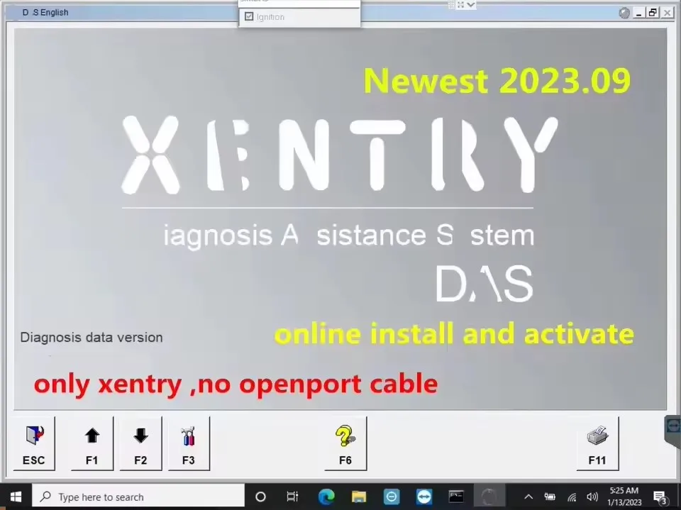 Xentry 2023.09 برنامج DAS الكامل الجديد D T.S,WIS, EPC,VE-DIAMO قم بتثبيت وتنشيط عبر الإنترنت لـ MB STAR SD C4 C5 C6 Openport 2.0 #3