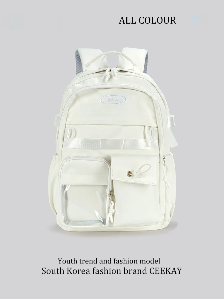 Ceekay Original Large Capacity Backpack for High School And University Students 2026 New Double Shoulder Bag Sweet School Style