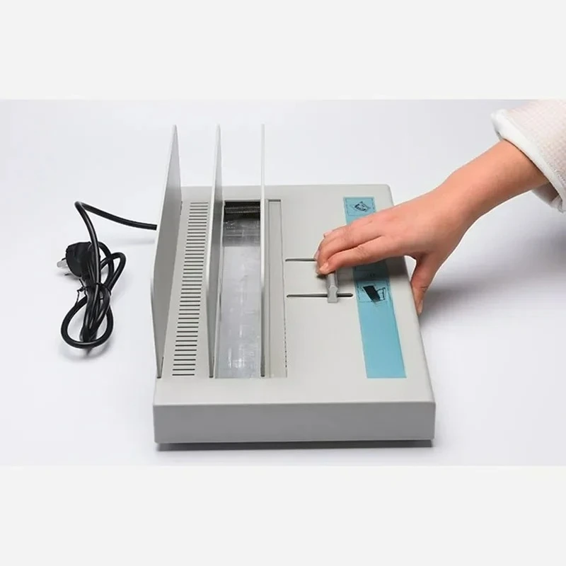 Hot melt binding machine small glue binding machine hose rubber strip automatic office voucher manual universal machine