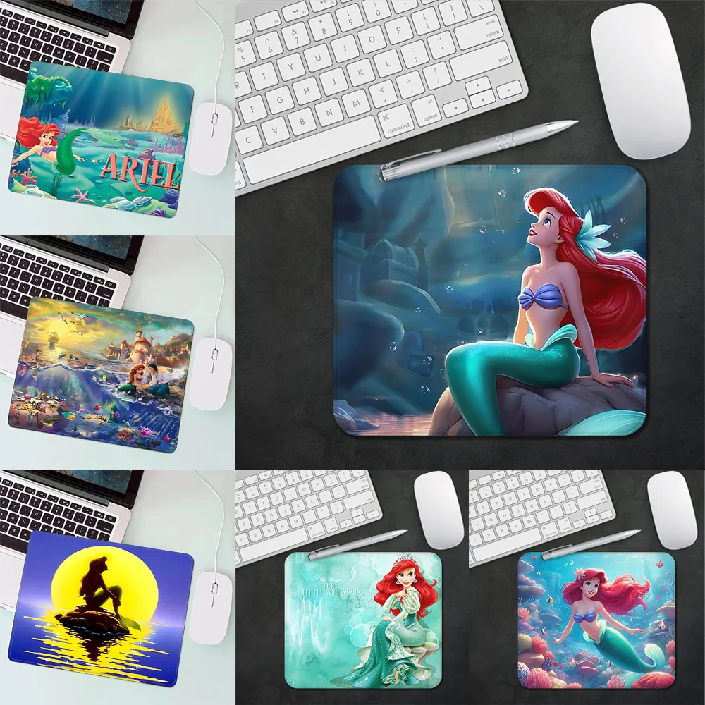 Little Mermaid Ariel Princess Gaming Mouse Pad XS Small Mousepad For PC Gamer Desktop Decoration Office Mouse Mat Deskmat Rug