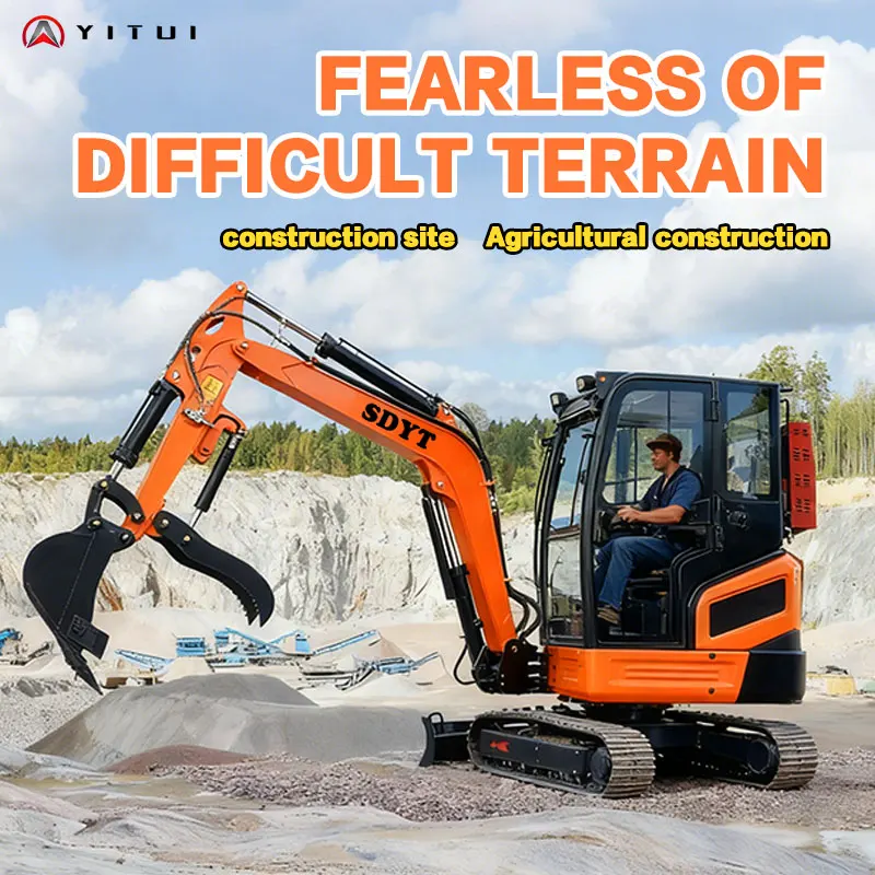 منخفضة الضوضاء انخفاض الانبعاثات محرك كوبوتا قوي حفارة صغيرة 2.8 طن مخصصة المضادة للانزلاق حفارة هندسة صغيرة الحجم