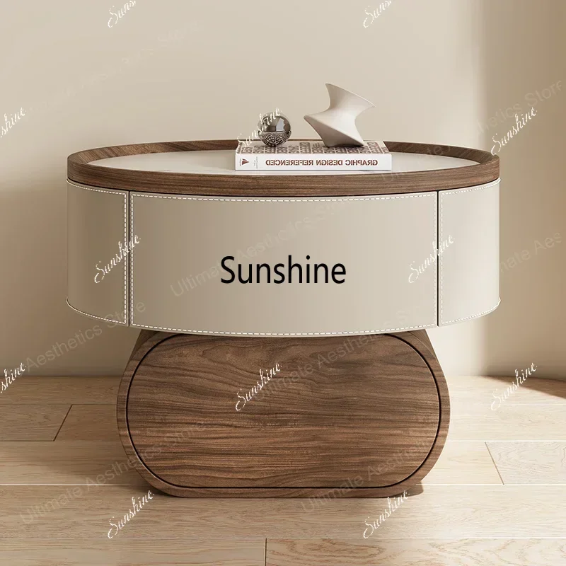 Creative Modern Bedside Tables Cream Style Storage Trendy Nightstands Simple Aesthetic Mesitas De Noche Bedroom FurnitureT*