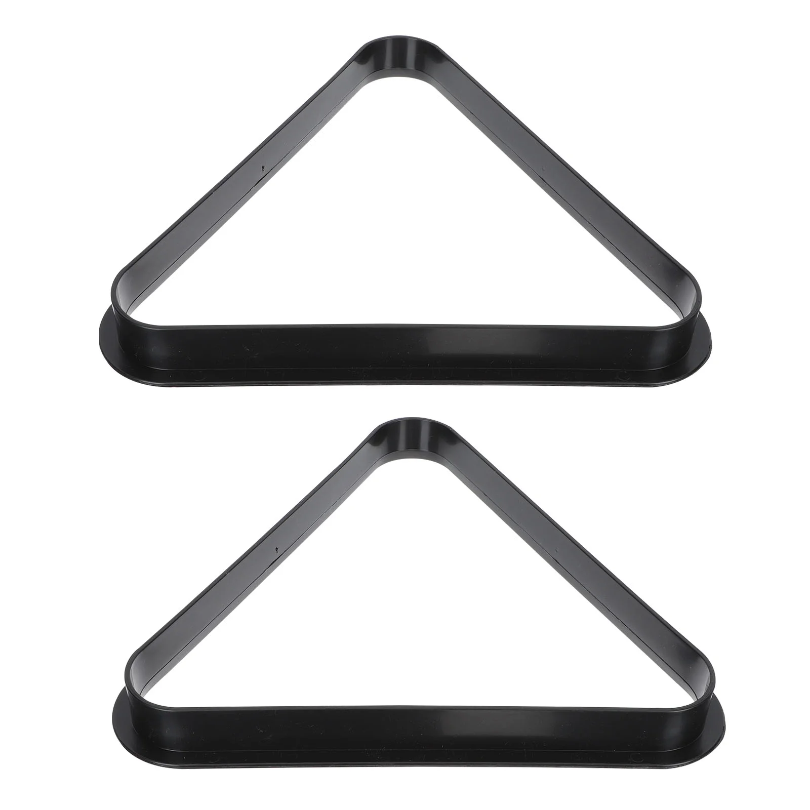 2 Pcs Billiard Tripod American Billiards Rack Triangle Storage Plastic Black Frame