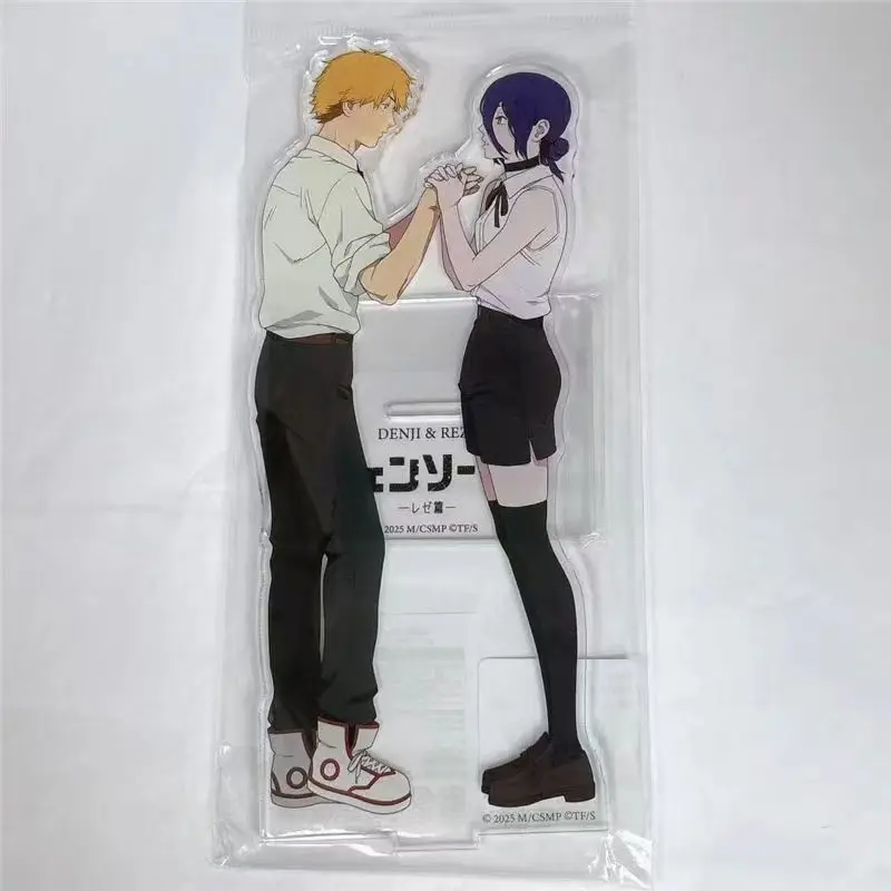 Anime Chainsaw Man – Il film: Reze Arc Acg Stand Reze Figurine Mano nella mano Confessione Denji Figura Acrilico Stand Razes Toys