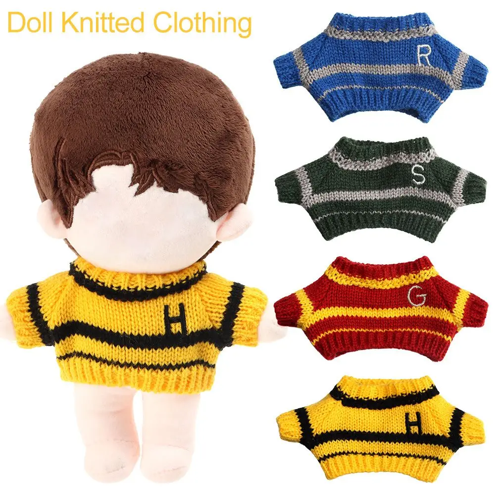 Doll Knitted Sweater for 20cm Plush Dolls Clothes Doll's Clothing Accessories Knitted Clothing Kids Toy Gifts Doll Supplies