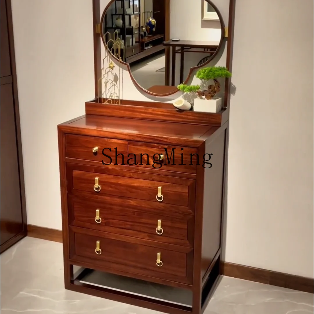 

CL new Chinese ebony wood chest of drawers solid wood chest of drawers modern light luxury bedroom log storage storage furniture