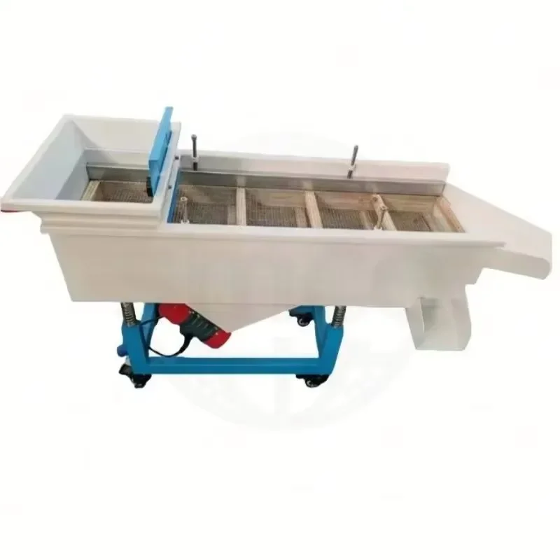 High Quality Mild Steel Horizontal Vibratory Sand Screening Machine Multifunction Grain Cleaning Seed Sorting Vibration