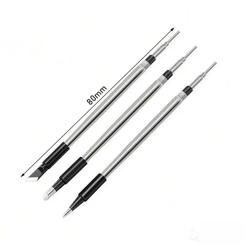 3Pcs High Thermal Conductivity Soldering Iron Tips 5V USB Compatible for Battery Powered Soldering Pens Home Repair Use