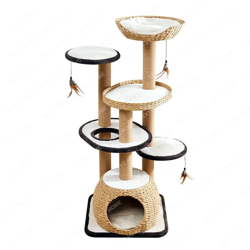 

Woven Cat Climbing Rack Four Seasons Available Cat Shelf Cat Nest Cat Tree Jumping Platform Big Cat Supplies