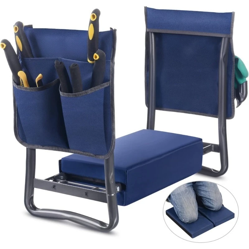 

Heavy Duty Garden Kneeler Seat Stool with Thick Wide Soft Detachable Kneeling Pad Gift