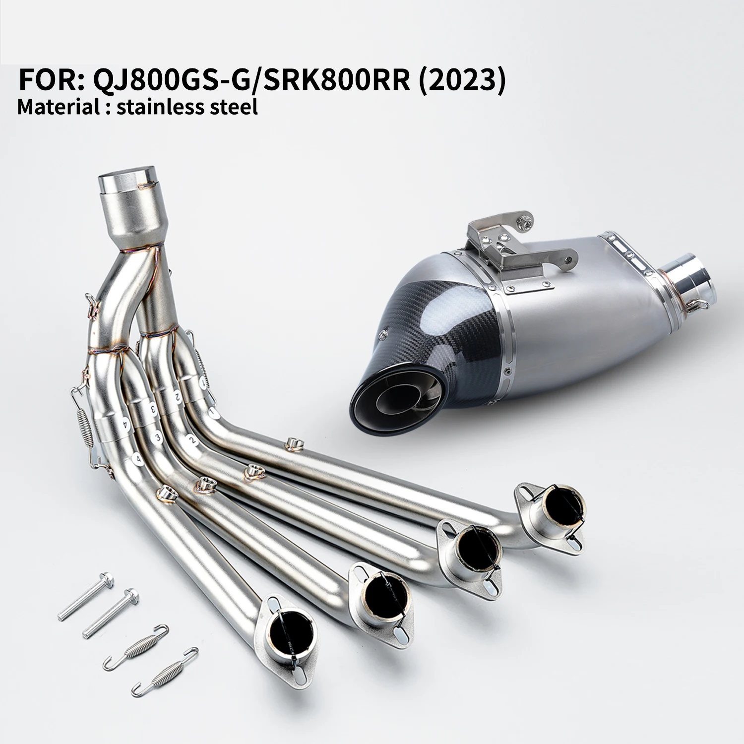 

SRK800RR 800GS-G 2023 Motorcycle Full Section Bottom Exhaust System Modified Parts