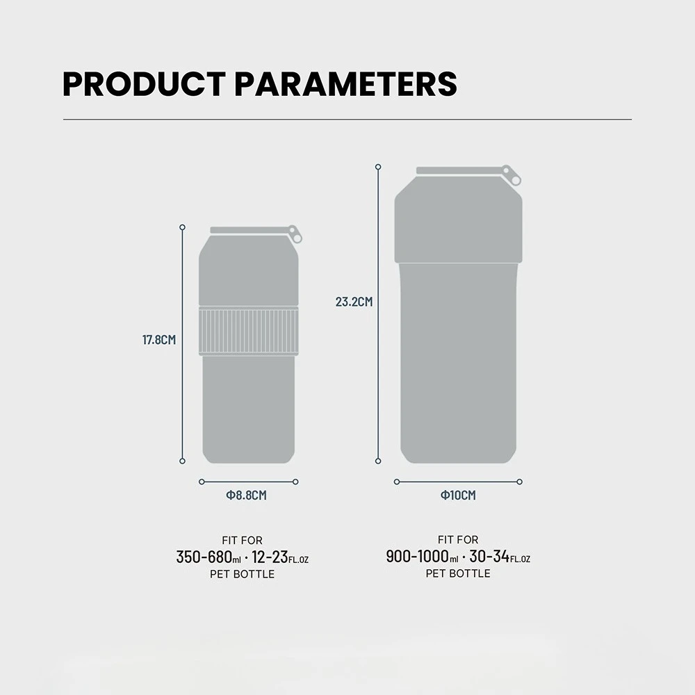زجاجة مشروبات باردة معزولة عالية الأداء من Tyeso، محمولة ذات سعة كبيرة وخفيفة الوزن للسفر الرياضي في الهواء الطلق