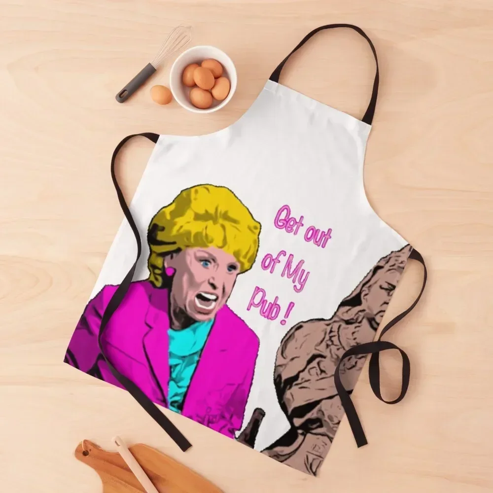 

Get out of my pub! - Eastenders Apron Kitchen New 2022 Year for kitchen useful Waterproof women Home Supplies Apron