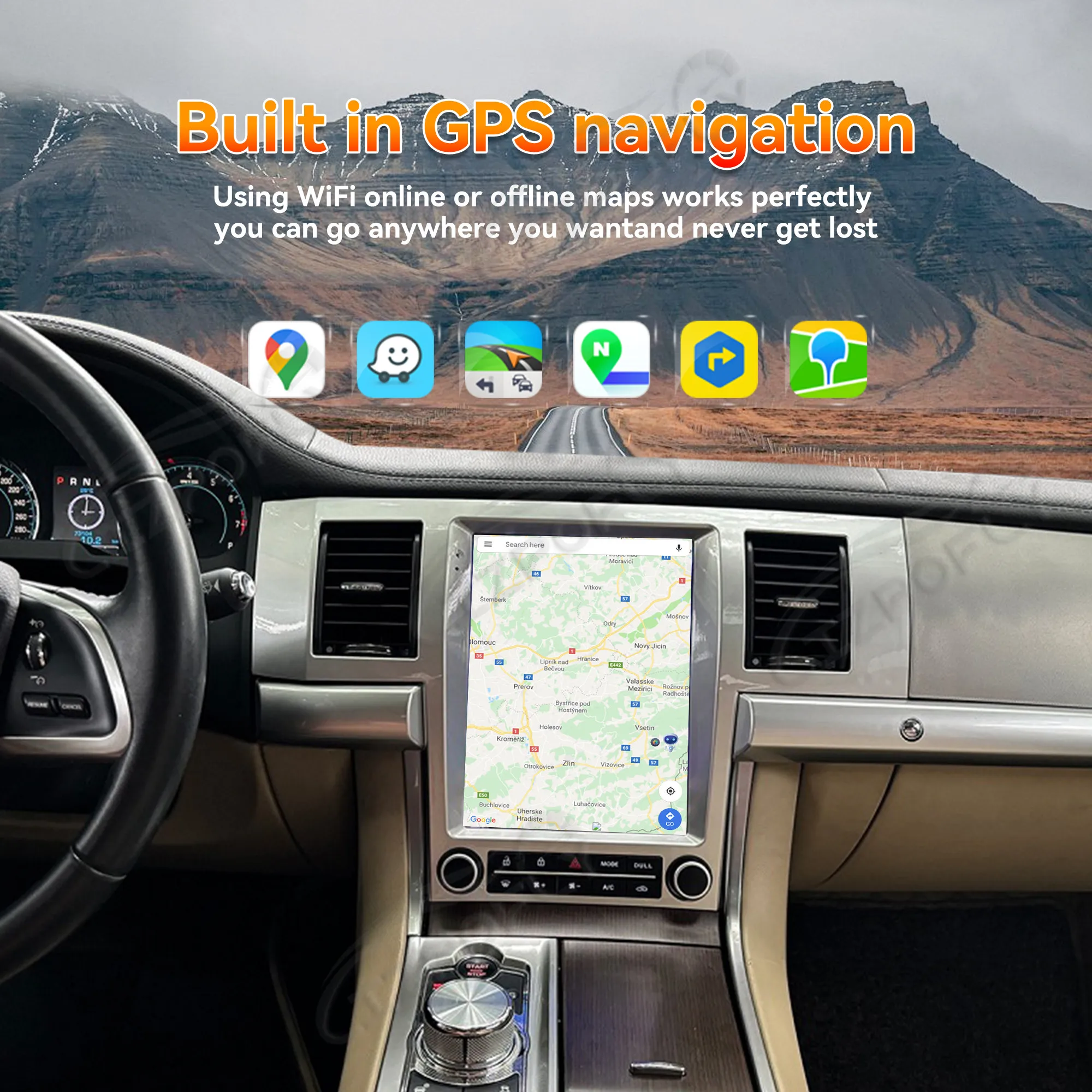 

Автомобильное радио 10,4 дюйма, Android 14, для Jaguar XF XFL 2008 2009 2010 2011 2012 2013 2014 2015, GPS-приемник, стерео