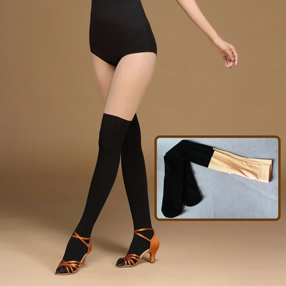 2020 nuovi accessori per la danza latina pantaloni da donna per adulti calze calze calze nere Flesh pratique Stage Leggings in filato di velluto FF6320