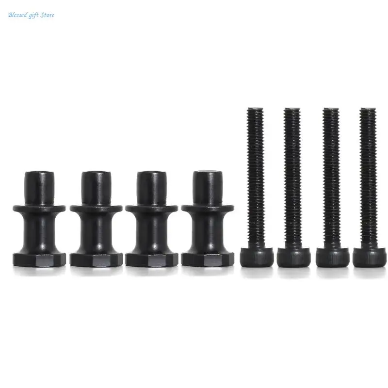 Multipurpose Set of 8 Sturdy 35mm Partial Thread Hexagons Socket Hat Screws image 5
