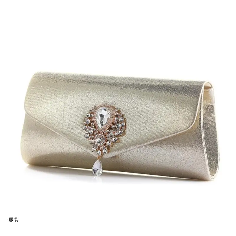 

D0UD Women Evening Bag Small Clutch Purse Sparkling Handbag Purse with Chain Mini Crossbody Bag for Prom Wedding Party Club