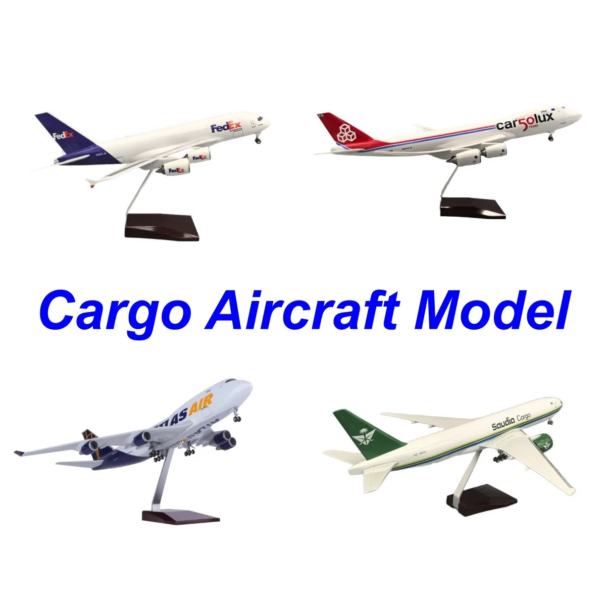 

Airplane Model A380 B747 B777 MD11 MD-11 FedEx Airways Diecast Resin With Stand for Adults Children Toys Gift Collection