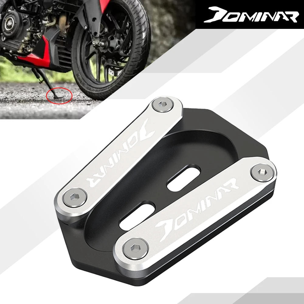 Plaque d\'extension de béquille latérale pour moto, agrandisseur de béquille, convient pour BAJAJ DOMINAR250 DOMINAR400 DOMINAR 250 400 2021 2022