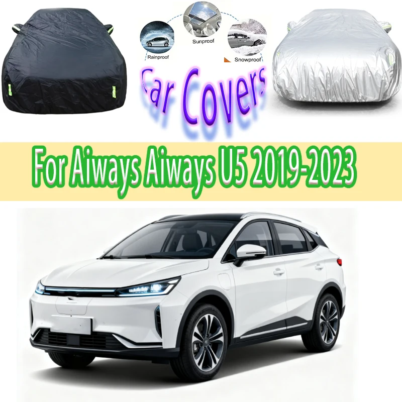 

For Aiways Aiways U5 2019-2023 2020 2022 Outdoor Protection Full Car Covers Snow Cover Sunshade Waterproof Dustproof Exterior
