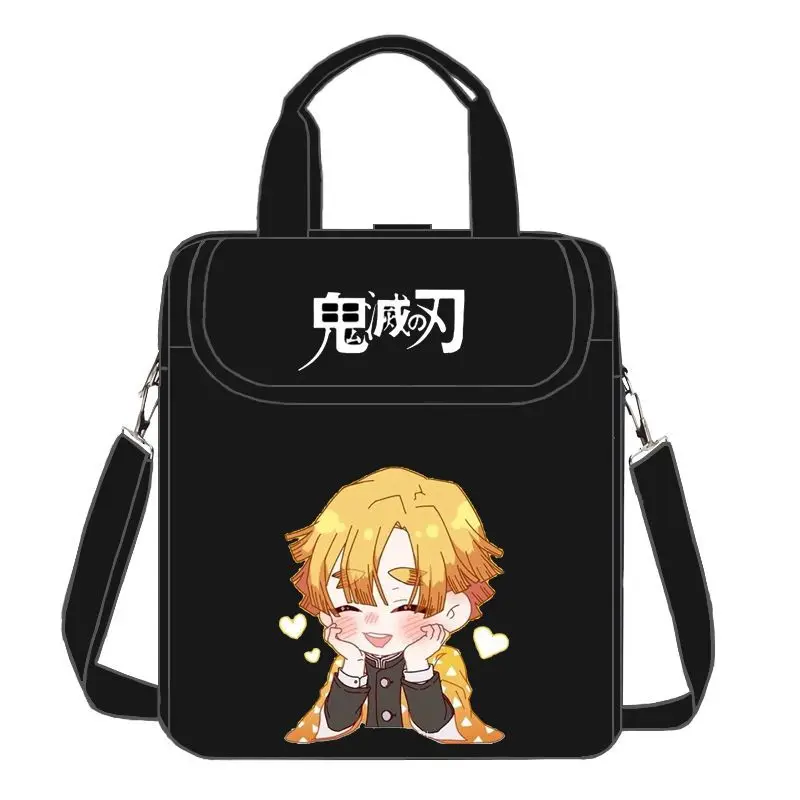 Demon Slayer Peripheral Rengoku Kyoujurou School Bag Kamado Tanjirou Creative Figure Storage Bag Large Capacity Cartoon Hot Sale view 4