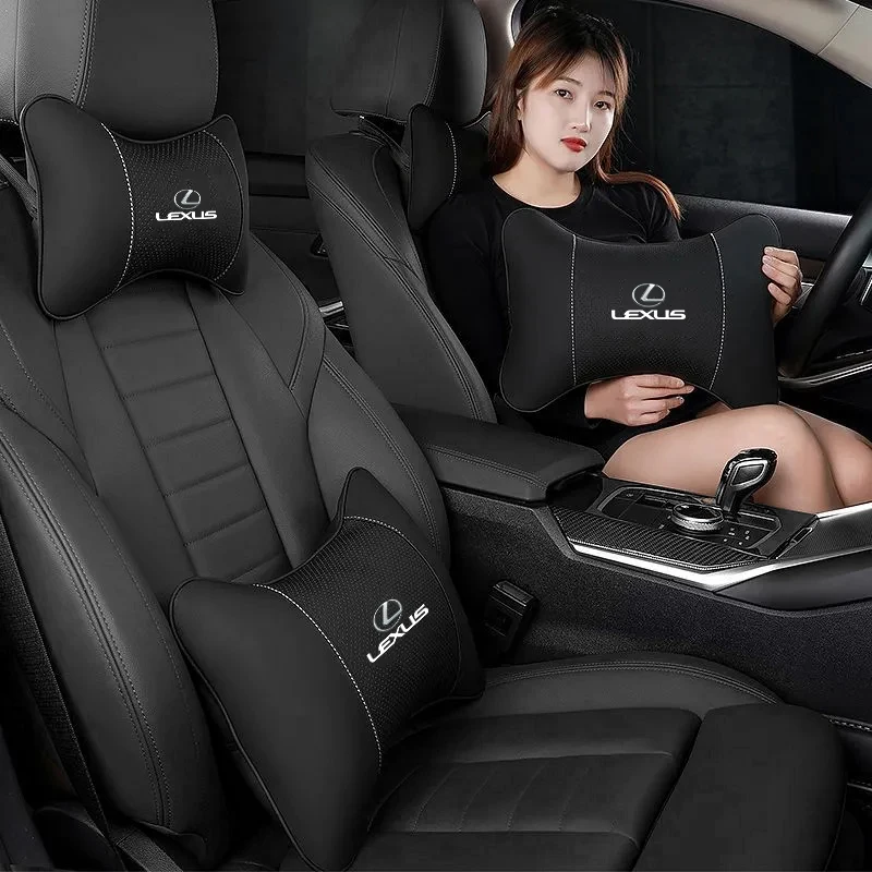 سيارة مسند الرأس بالمقعد وسادة الرقبة كرسي داعم للفقرات القطنية السيارات الداخلية لكزس LS LC RZ IS350 ES300 GS350 CT200h GX460 LX570 RX500h NX300 #1