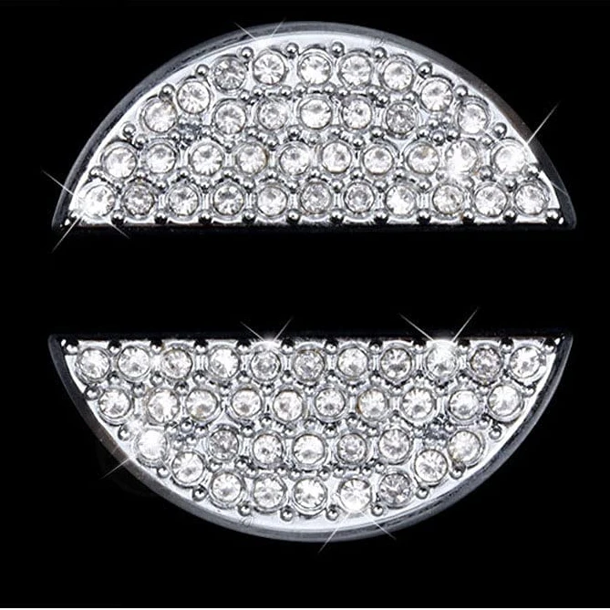 Volante auto diamante emblema per Volvo S60 S90 XC40 XC60 XC90 V40 V60 S60L S80 XC80 V90 C40 Bling interno adesivo copertura