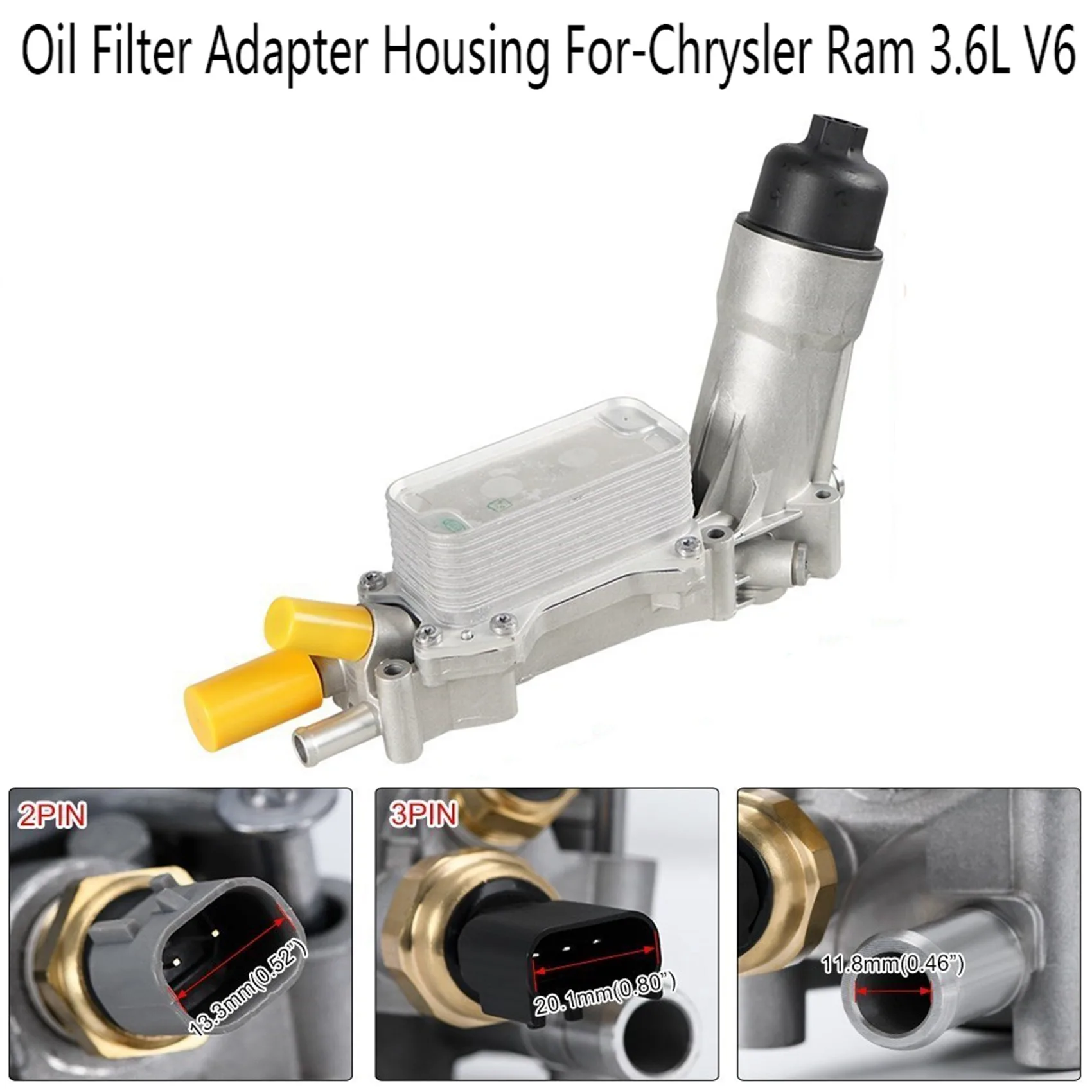 Oil Filter Adapter Housing Engine for--- Ram 3.6L V6 68105583AE 68105583AF 68105583AA