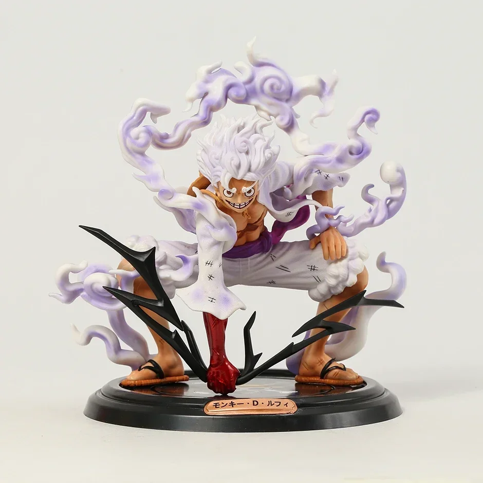 Figura de acción de One Piece Luffy Gear 5, estatua de coleccionista de anime de PVC, juguete de regalo de cumpleaños para niños