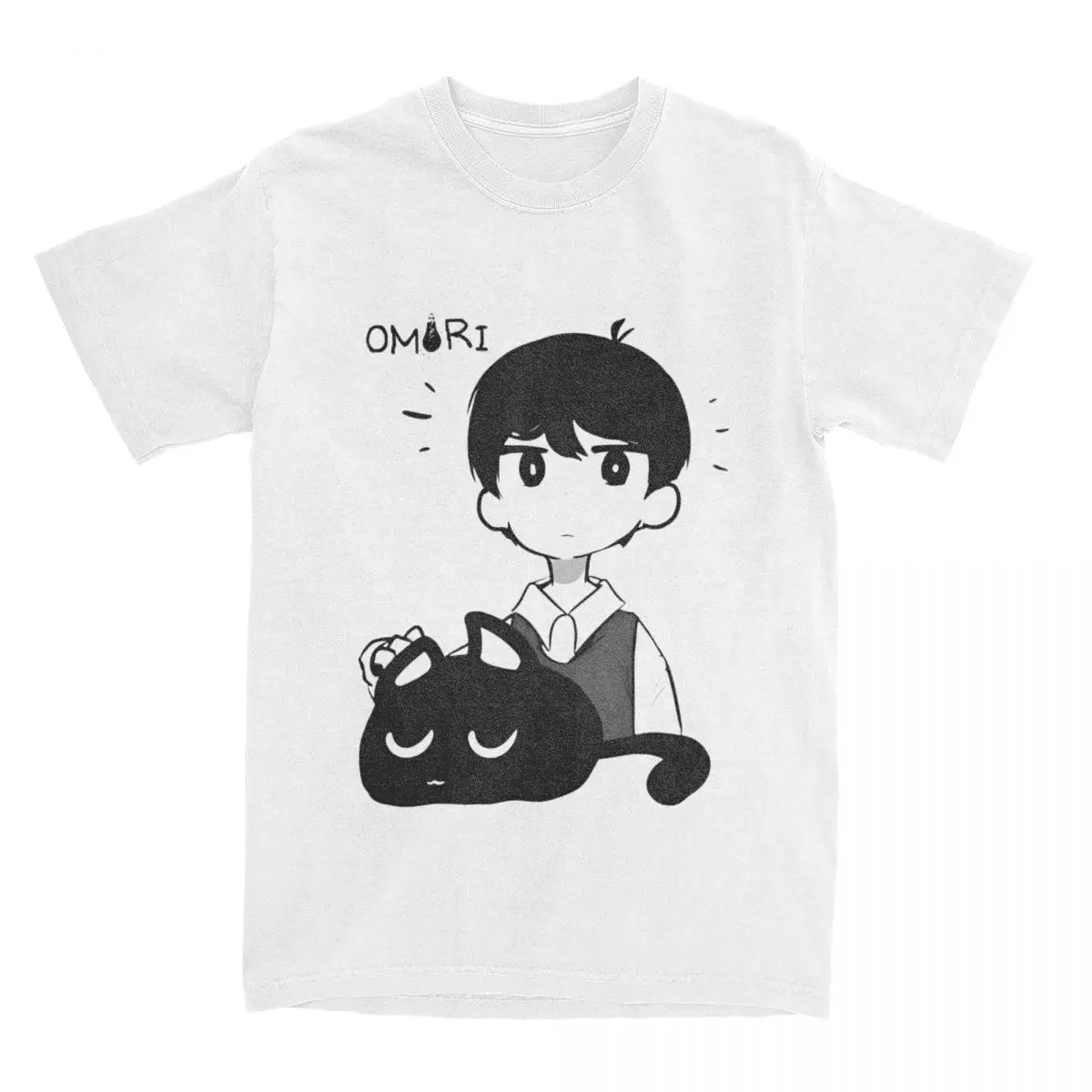 Omori Anime Game Men Women T Shirt Merch Novelty Tees T-Shirt Cotton Summer Clothing