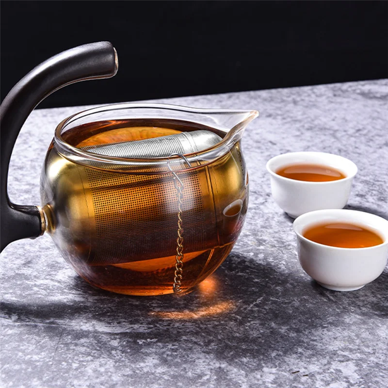 Teesieb Edelstahl Tee-Ei Teeblätter Gewürz Gewürz Ball Sieb Teekanne Feinmaschiges Kaffeefilter Teegeschirr – Detail 3