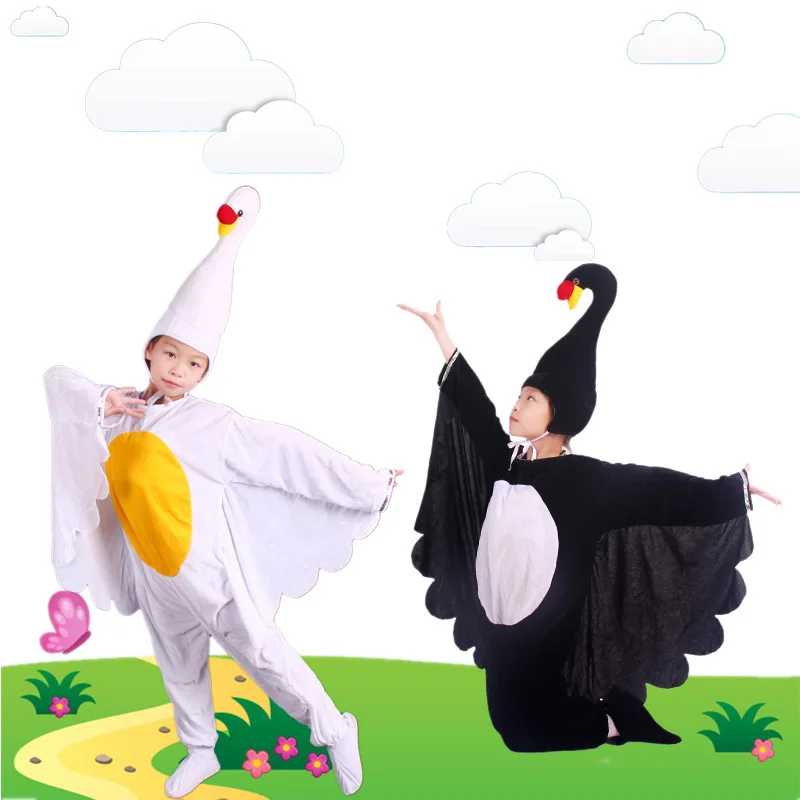 

Adult Costume Stage Performance loween Outfit Little Swan Cartoon Design Parent-Child Actres Traditional Ethnic Wear
