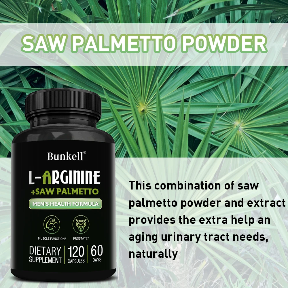 L-Arginine Capsules - Blood Circulation Support, Muscle Growth, Endurance, Athletic Performance & Men’s Reproductive Health