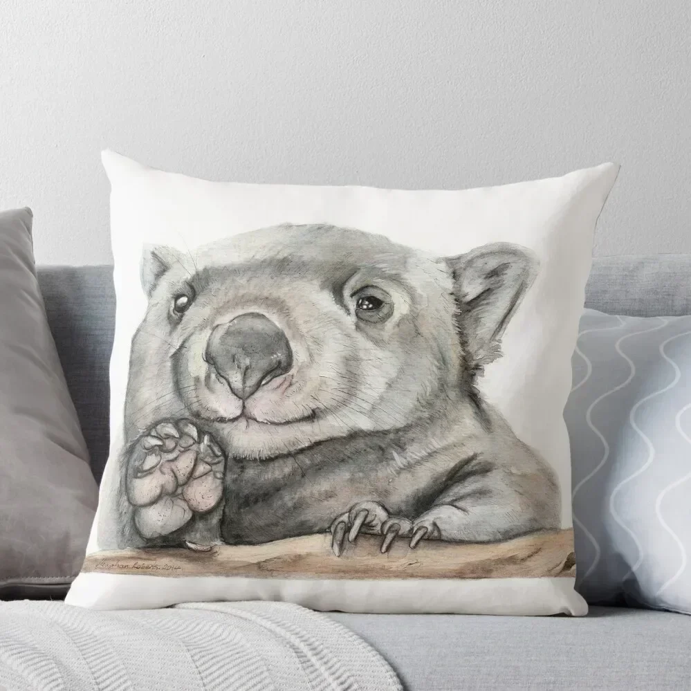 

Lucy the Wombat Throw Pillow Couch Cushions Decorative pillow case Christmas Covers pillow