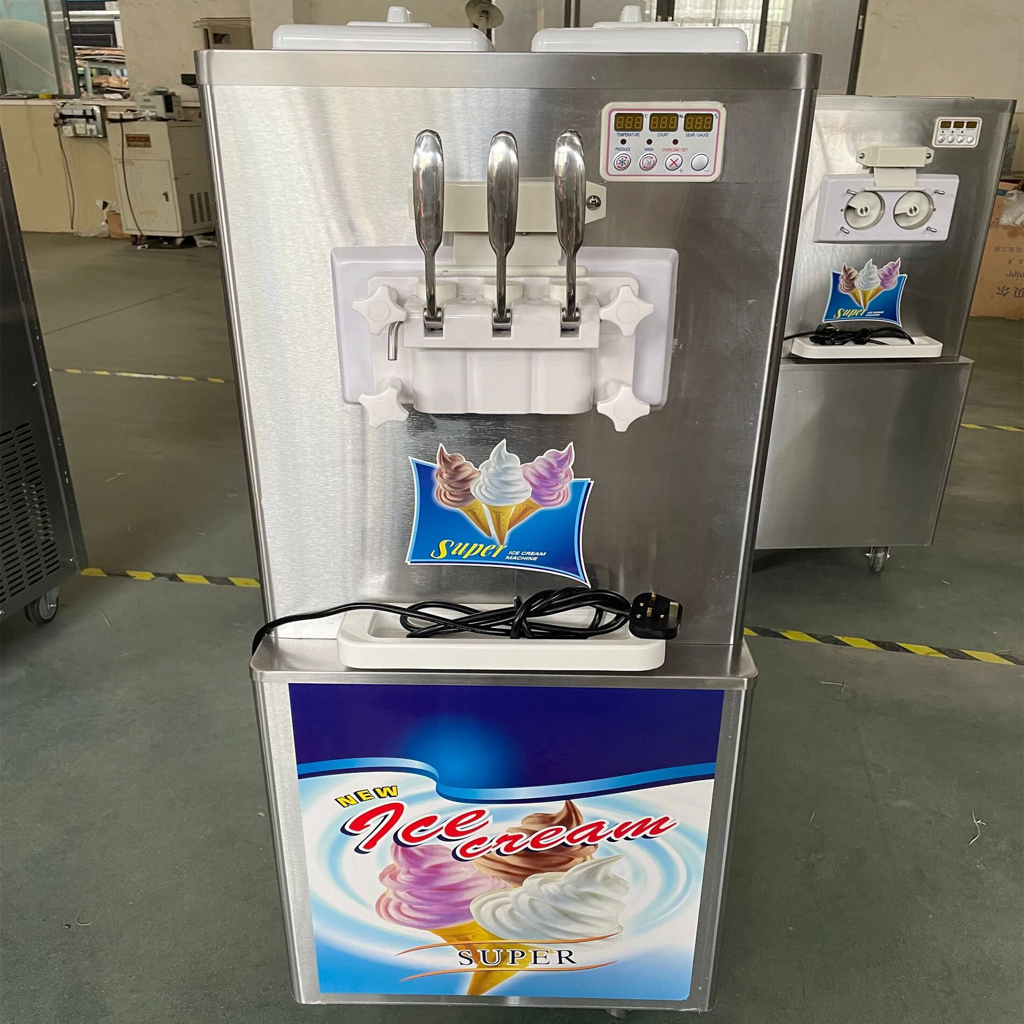 

Commercial High-Capacity & Fast Cooling Ice Cream Machine For Restaurants & Cafes For Hard Ice Cream Production