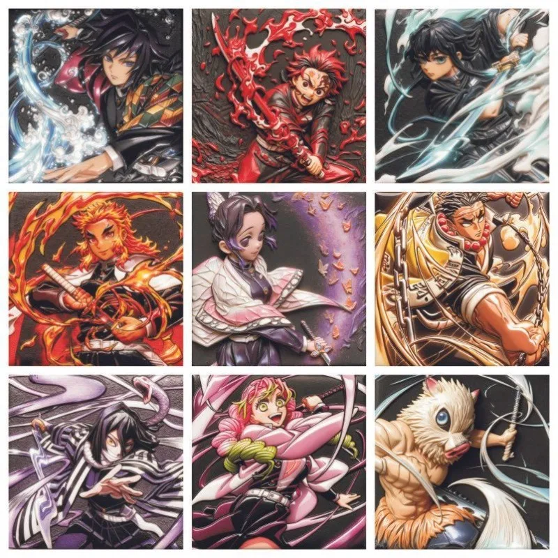 

Demon Slayer Relief Refrigerator Magnet Creativity Personality Exquisite Decoration Versatile Trend Fashion Refrigerator Magnet